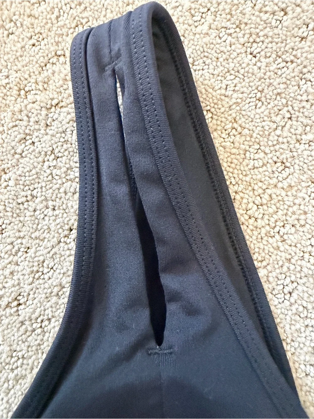 ALO Yoga Black V-Neck Longline Sports Bralette